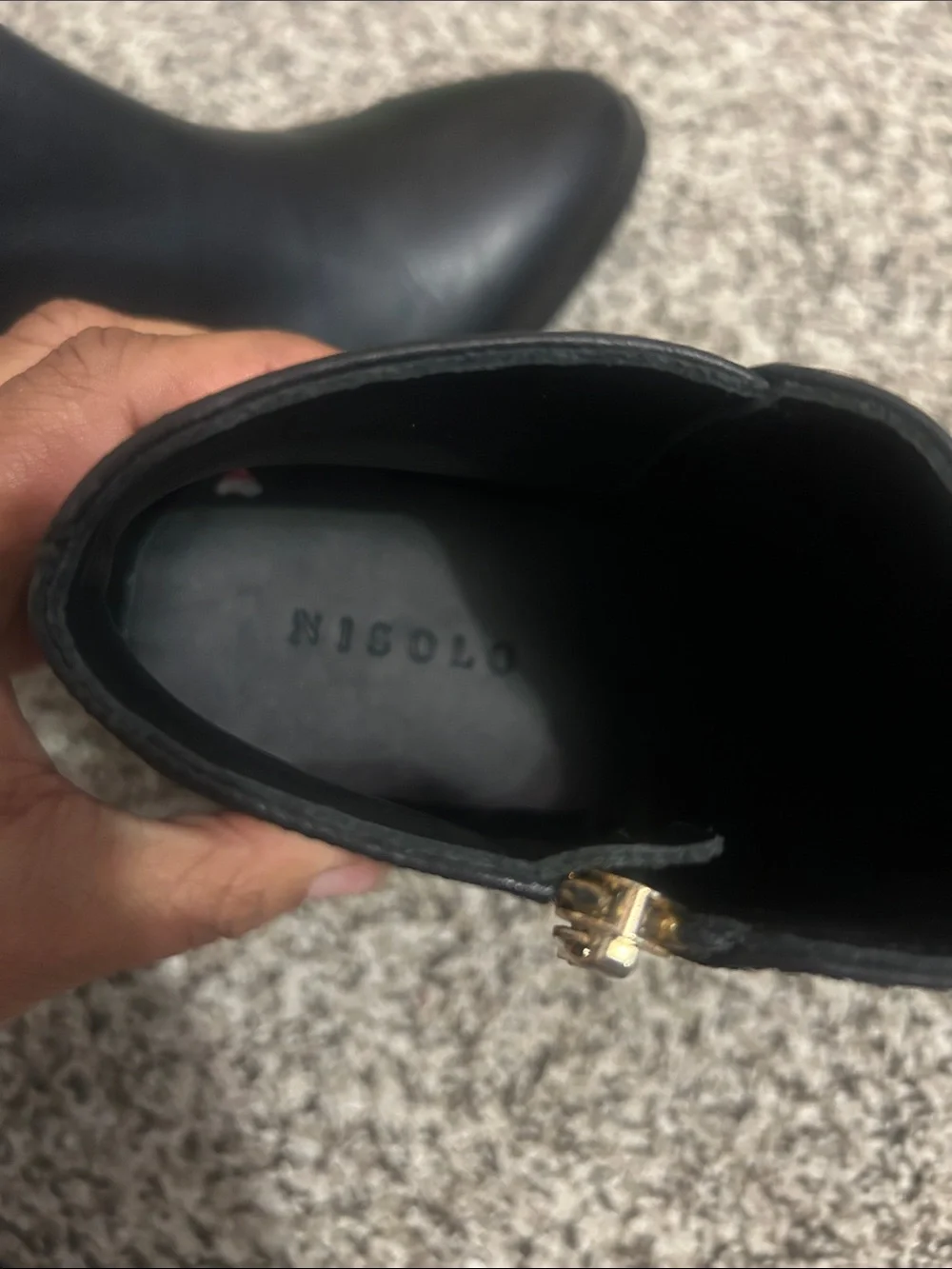 Nisolo Black Leather Ankle Boot with Subtle Embossed Logo